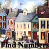 Find Numbers - American Villages Painting