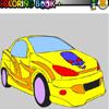 racing yellowcar coloring game