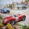 Old Red Car Sliding