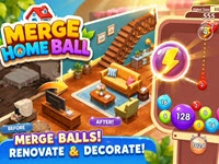 Merge Home Ball 2048